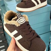 р-р 36 (23,5 см) Хіт! Стильні жіночі зимні кросівки на хутрі у шоколадному кольорі
