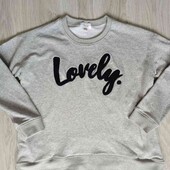 Stella Morgan стильный реглан/свитшот двунитка модель оверсайз размер евро 40/42