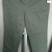 C&A Джинсы,пояс на резинке ,оливкового цвета