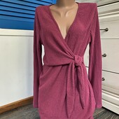 Трендовое платье в рубчик р.44