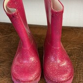 Гумові блискучі чобітки для дівчинки! Англія!