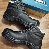 Шкіряні зимові робочі захисні черевики на хутрі ❤️ ( р. 44(стєлька 29см)
