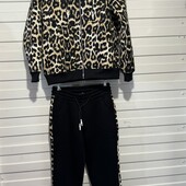 Теплий жіночий спортивний костюм на флісі 46,48,50