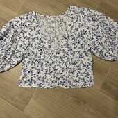 Льняна блуза/топ, р.М в гарному стані