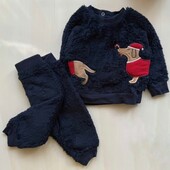 Теплий дитячий комплект із пухнастої тканини 62/68 (2-6 місяців)