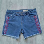 Esmara брендовые джинсовые шорты сбоку вышивка размер евро 42