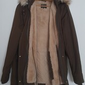 Zara. Парка. Теплая на меху. Зима. Пог59
