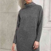 Платье гольф тонкой вязки евро М 40/42+6 