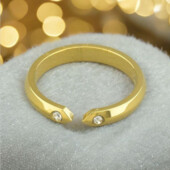 Каблучка 'Xuping' Фіаніт (Позолота 18к (лимонна))