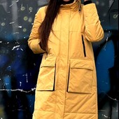 Удлиненная демисезонная куртка р.46/50