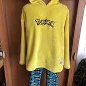 Пижама тепла, комплект, размер 11-12 р 152 см, Pokemon. в ідеалі