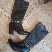 Шкіряні зимові чобітки!