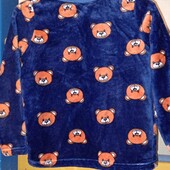 Плюшевая кофта с принтом мишек