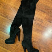 Ботфорты замшевые Alaia размер 38