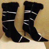 Демисезонные сапоги с натуральным мехом