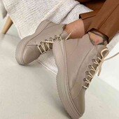 акция! идут по скидке! теплые зимние кроссовки, хайтопы. натуральная кожа, на меху