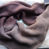 Женский теплый шарф-снуд восьмерка / качество топ