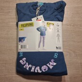 Pocopiano! Прогулочный костюм для девочки с лосинами! 128 рост! Лот 41