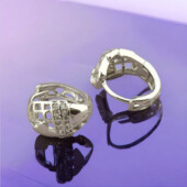 Сережки 'Xuping' Фіаніт (Родій) 055453