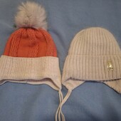 Зимові шапочки на дівчинку 1-1.5 роки