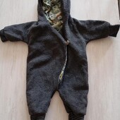 Дитячий двосторонній теплий чоловічок/комбінезон