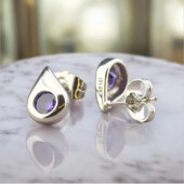 Сережки 'Xuping' Фіаніт (Родій) 058819