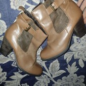 Чобітки натуральна шкіра 39 розмір TU uk6