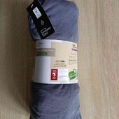 Livarno хлопковая новая простынь на резинке цвет светлый баклажан размер 140/160/200