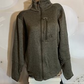 Женская теплая кофта на молнии, в середине на флисе размер л/хл, состояние отличное