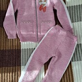 Теплий дитячий костюм на дівчинку, 104-110 розмір!