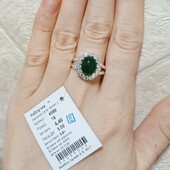 Шикарна срібна каблучка з агатом