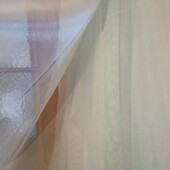 Шикарнейшая тюль отрезок 3м бирюза с люрексовой ниткой