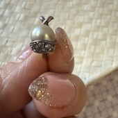 Сережка срібна перлина