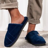 Мужские домашние комнатные тапочки стелька 26/26,5 см. цвет королевский синий