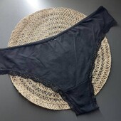 Арт.944 Труси бразиліанки бавовняні з мереживом жіночі h&m Розмір 4XL .