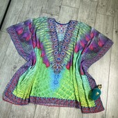 Розпродаж магазину! Це підпал парєо гарний принт камінці спереду шнуровка