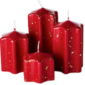 Свечи звезды 4 шт красный livarno home Германия