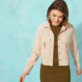 ♕ Якісна жіноча сорочка-піджак esmara®, розмір наш 48-50(42 євро)