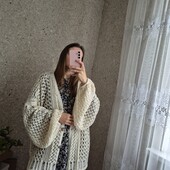 Шикарний, об'ємний кардиган в дирки, Оверсайс ❤️