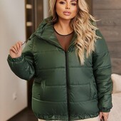 Женская куртка оверсайз больших размеров батал