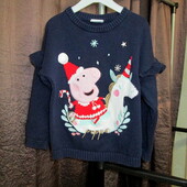 Натуральный свитерок Peppa Pig от TU, в отличном состоянии