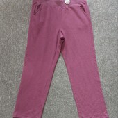 Жіночі трикотажні штани з карманами, на утепленні.М/L