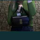 Стильная сумка-багет шоколадная новая