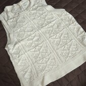 Seasalt uk16 жилет ажурний бавовна