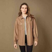 Куртка рубашка кож зам с флисовым напылением Esmara Xs 