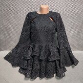 Шикарное нарядное кружевное платье, р.42(евро)