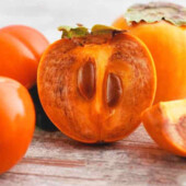 Хурма українка черенок. Самопильна, рання, морозостійка. Солодка, без терпкості.