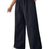 Шикарные трендовые широкие вельветовые джегинсы, р.60-62+