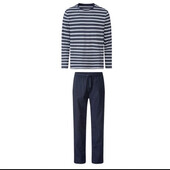 Чоловіча піжама пижама з фланелевими штанами бавовна 100% м 48/50