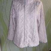 Гарна, пухнаста худі на блискавці